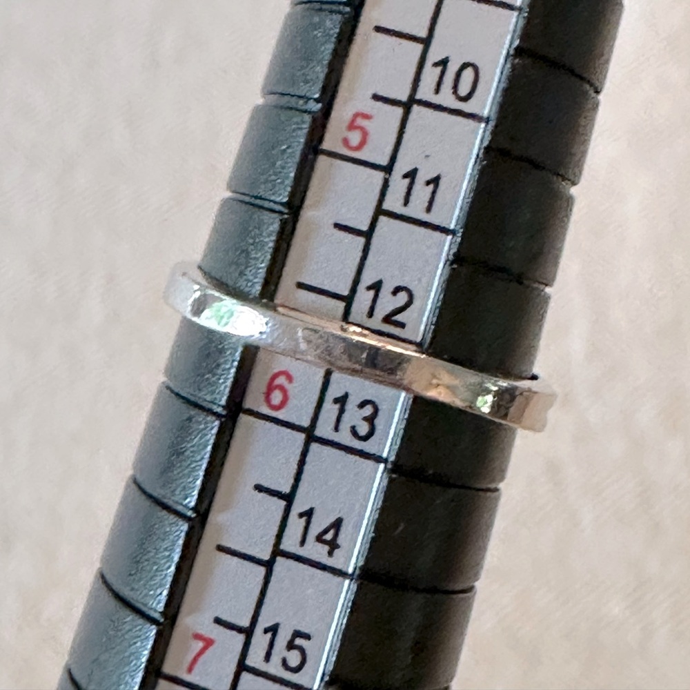 Vintage Faux Turquoise Mid Century Modern Statement Ring SZ 5 3/4 Elongated Oval - Picture 17 of 17